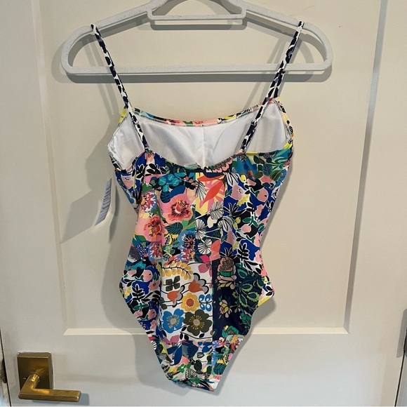Johnny Was Layla Spaghetti Strap One Piece Floral Swimsuit Sm - Picture 5 of 12